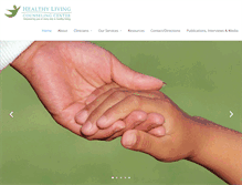 Tablet Screenshot of healthylivingcounselingcenter.com